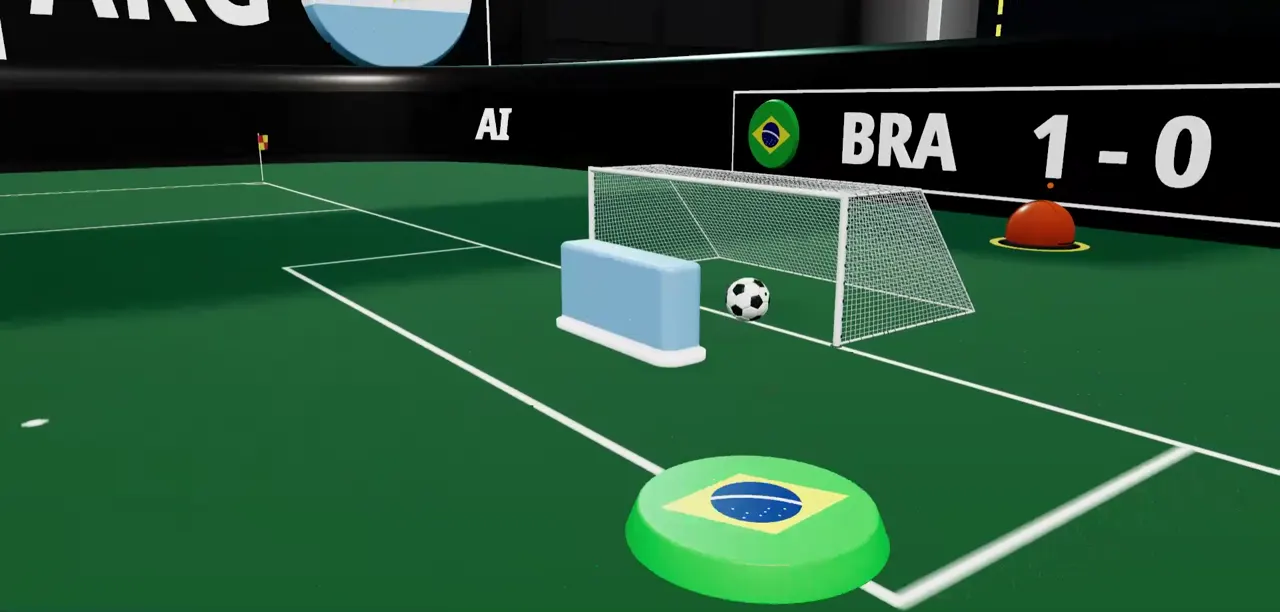 Le ralenti du but du Brésil : le ballon au fond des filets, 1-0 sur le bandeau
